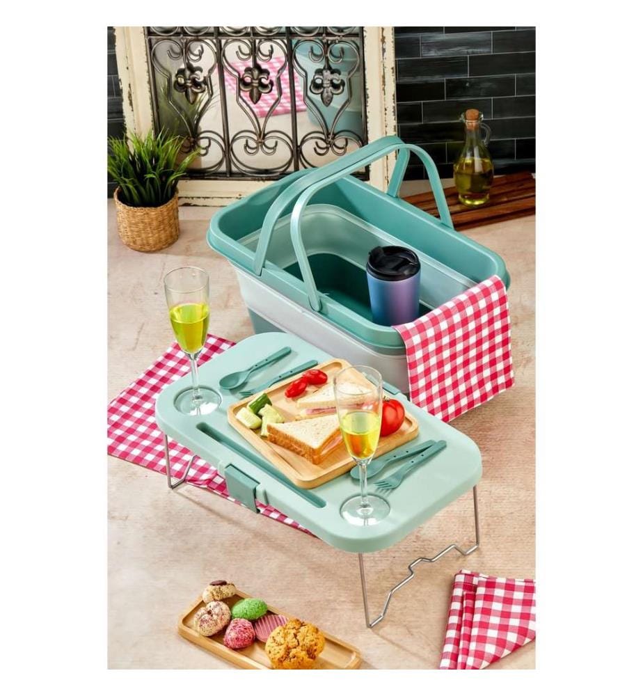 Kitchen Organizer, Green, 100% PLASTIC