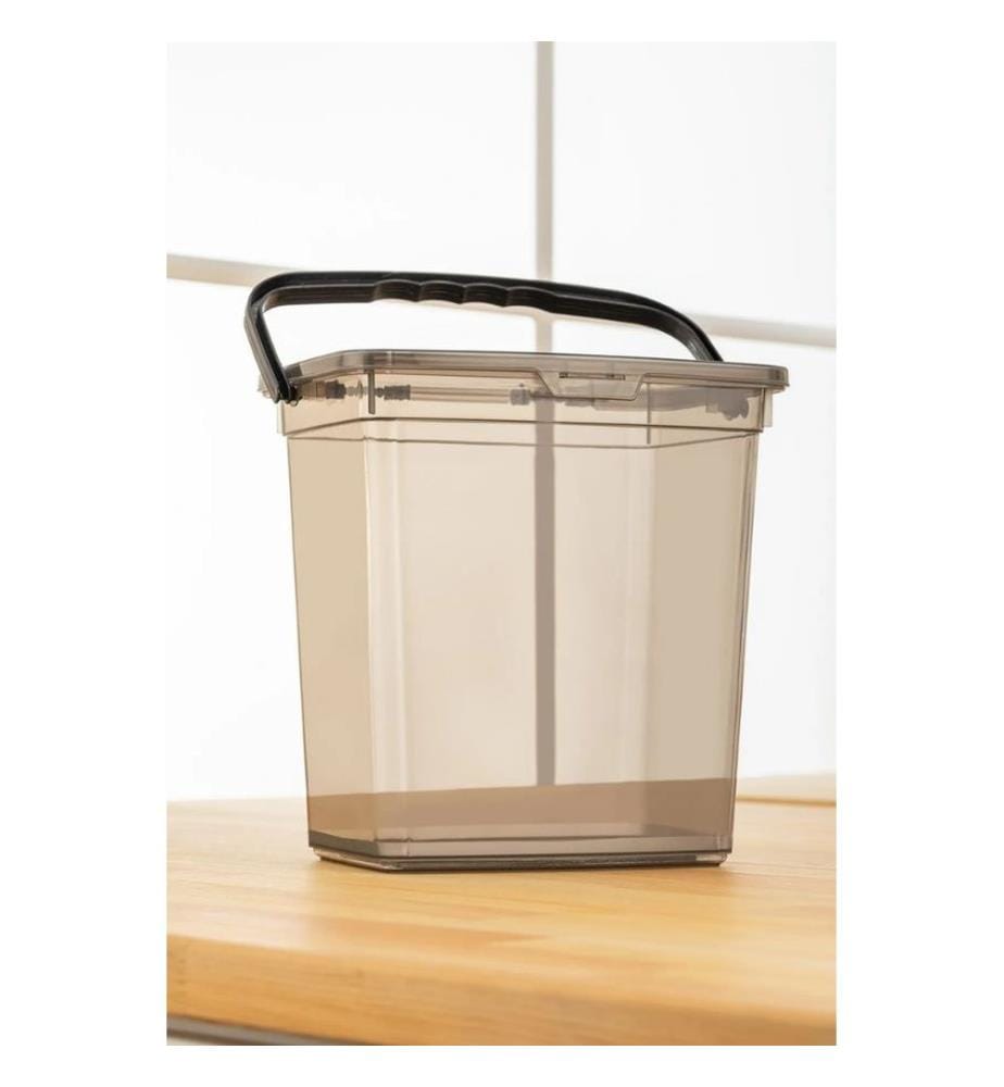 Set di contenitori, 2 pezzi, trasparenti, 100% PLASTICA