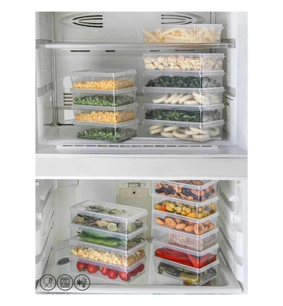Storage Box Set, 20 Pieces, Trasnparent, 100% PLASTIC