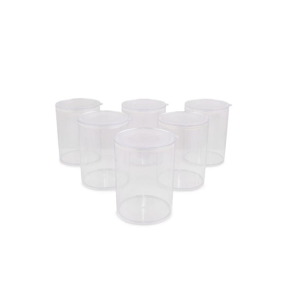 Storage Box Set, 12 Pieces, Transparent, 100% Plastic