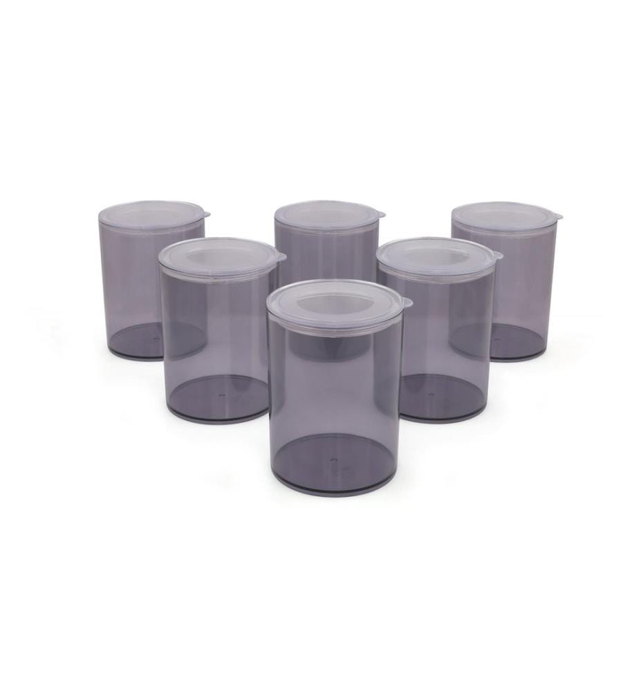 Storage Box Set, 12 Pieces, Grey, 100% Plastic