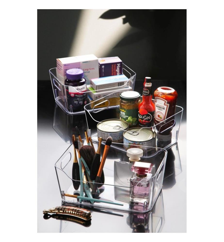 Fridge Organizer Set, 3 Pieces, Transparent, 100% PLASTIC