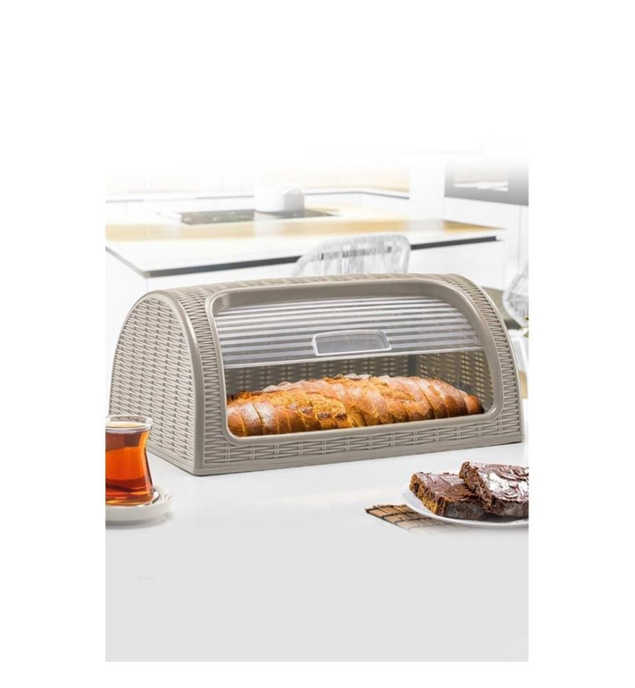 Breadbox, Cream, 100% PLASTIC / WICKER