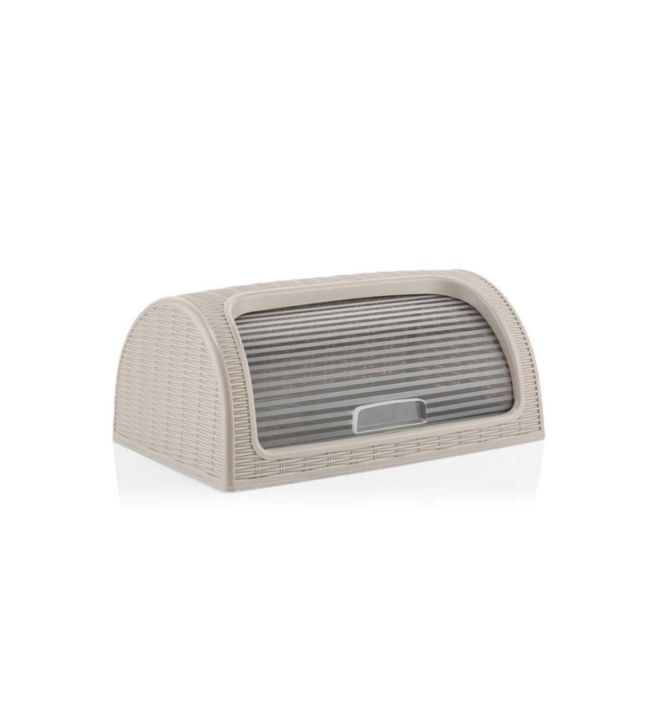 Breadbox, Cream, 100% PLASTIC / WICKER