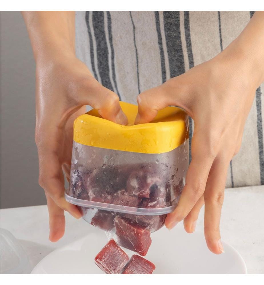 Fridge Organizer Set, 12 Pieces, Yellow, 100% PLASTIC