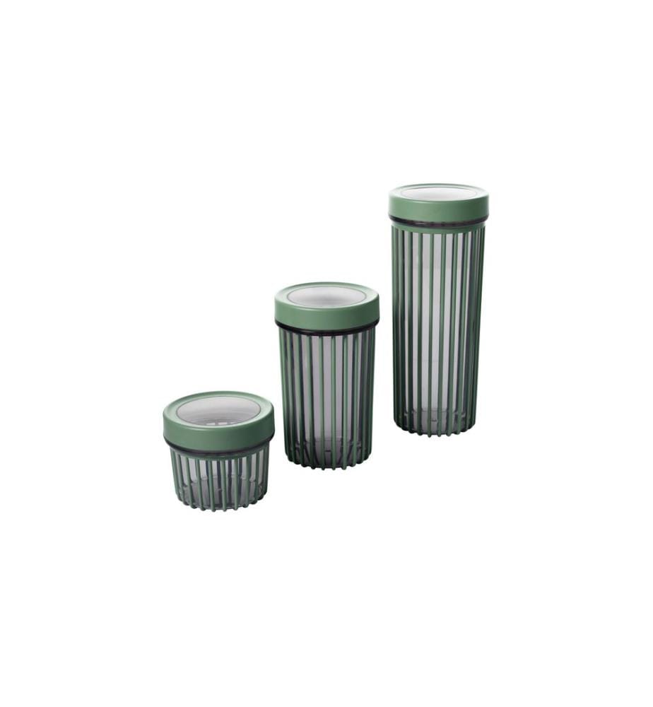 Storage Box Set, 6 Pieces, Green, 100% PLASTIC