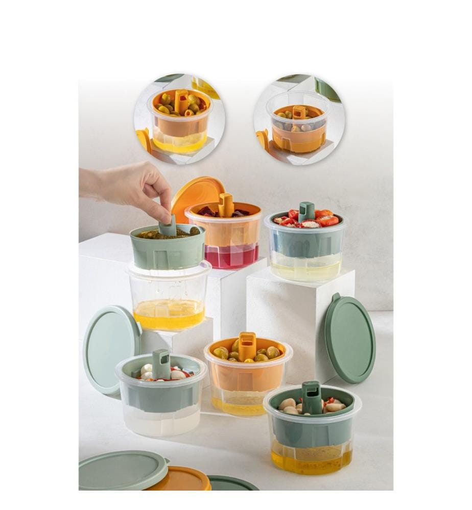 Storage Box Set, 6 Pieces, Multicolor, 100% PLASTIC
