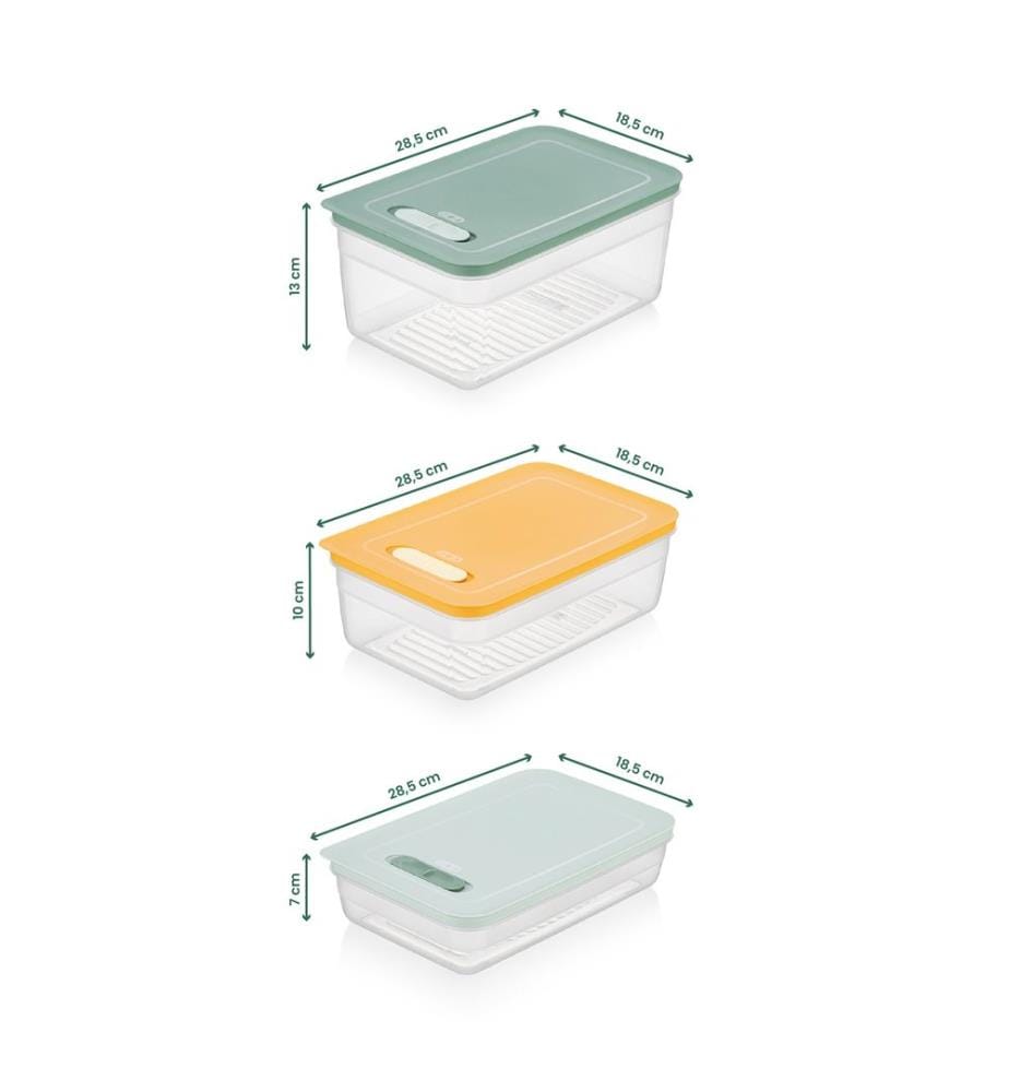 Storage Box Set, 9 Pieces, Multicolor, 100% PLASTIC