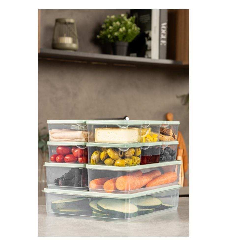 Storage Box Set, 15 Pieces, , Mint, 100% PLASTIC