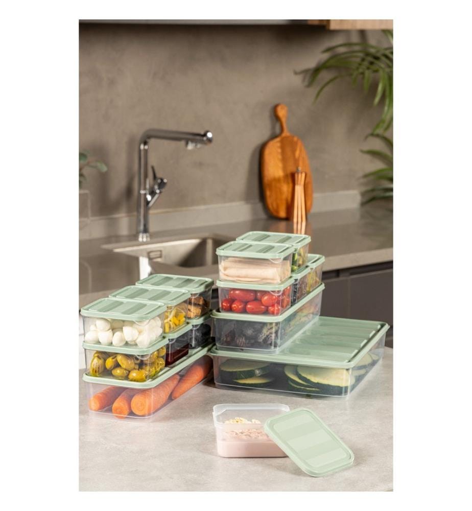 Storage Box Set, 15 Pieces, , Mint, 100% PLASTIC