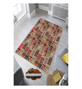Teppich, Mehrfarbig, 100% Polyester, 160 x 230 cm