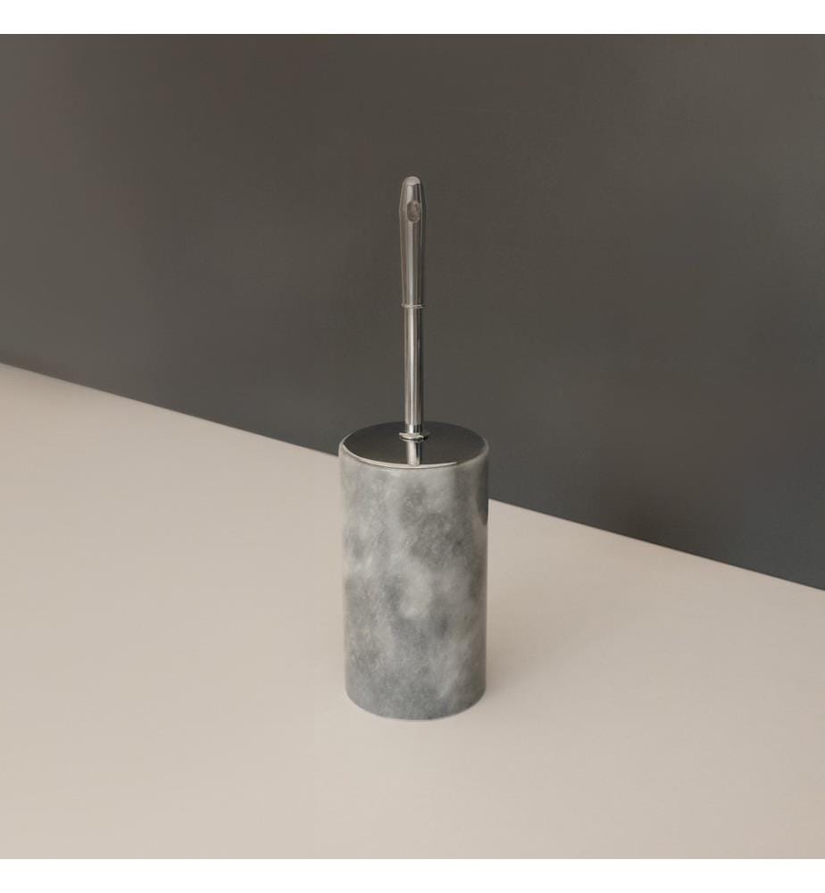 Badezimmer-Set, 2-teilig, Grau, 100 % Verona-Grau-Marmor