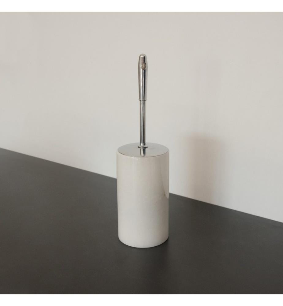 Set da bagno, 7 pezzi, bianco, 100% marmo di Thassos