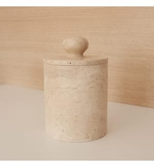 Bin, Beige, 100% marbre travertin