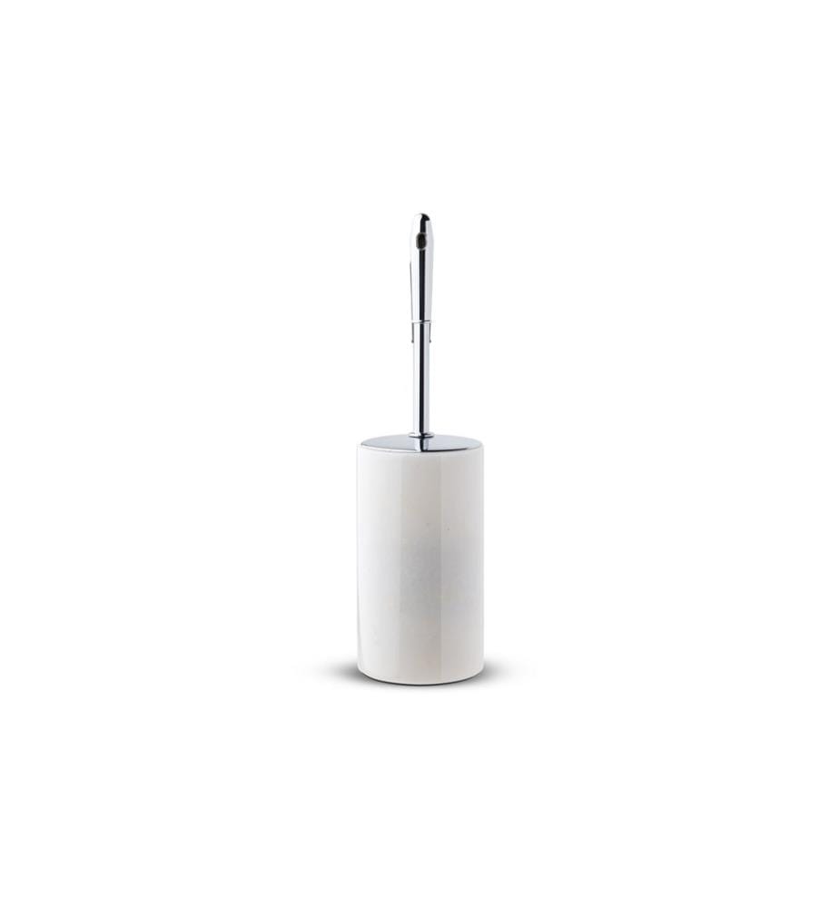 Brosse de toilette, blanc, 100% marbre de Thassos