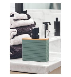 Dispenser di sapone, verde, 100% poliresina