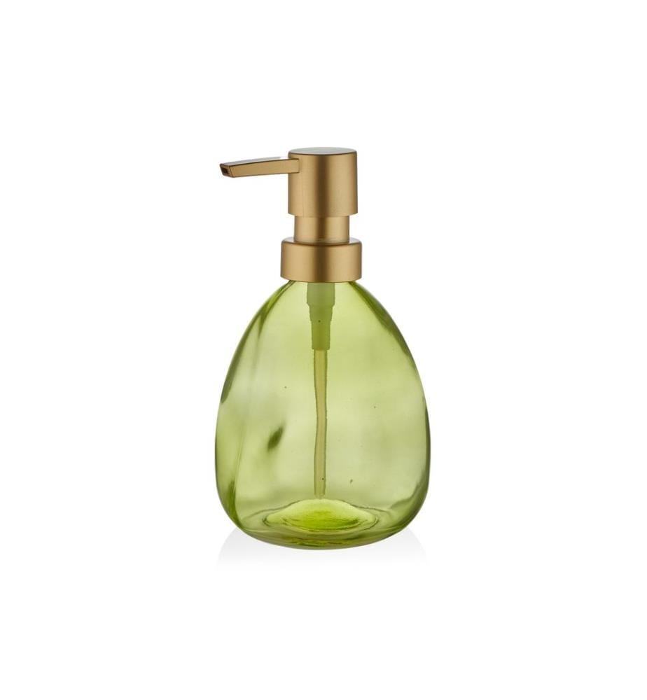 Distributeur de savon, vert, 100% VERRE