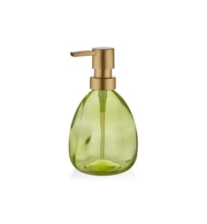 Dispenser di sapone, verde, 100% VETRO