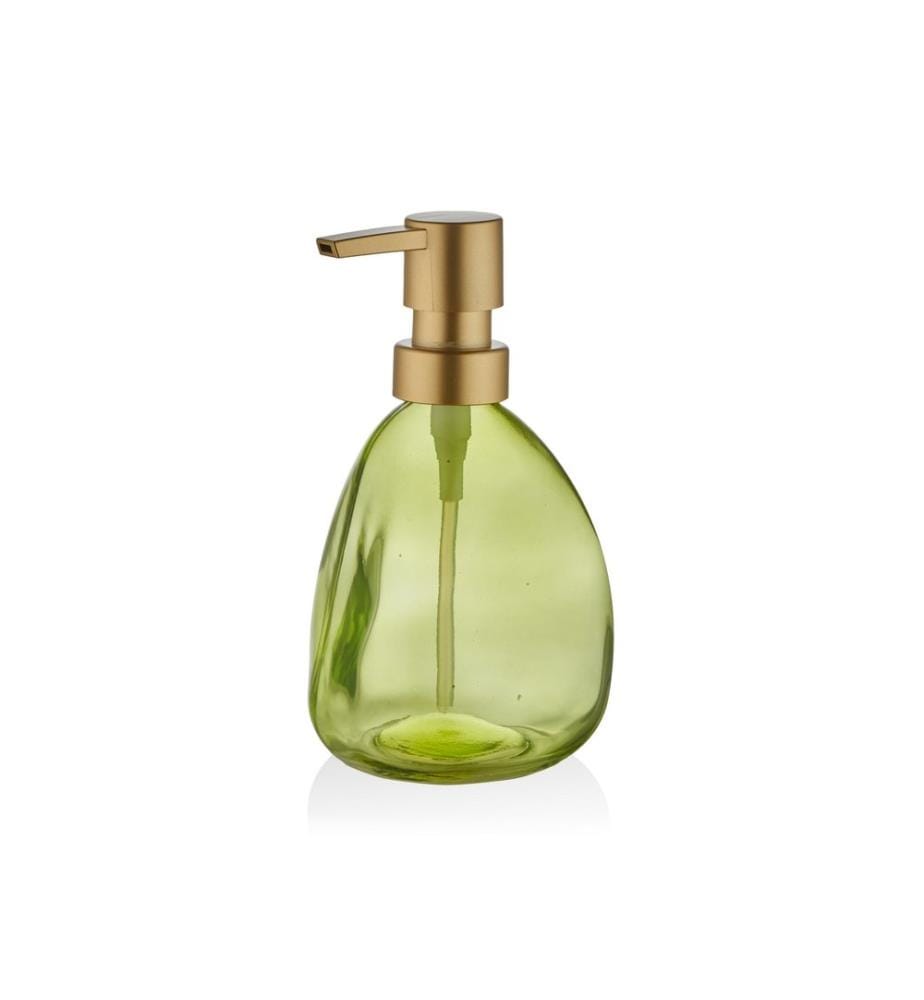 Distributeur de savon, vert, 100% VERRE