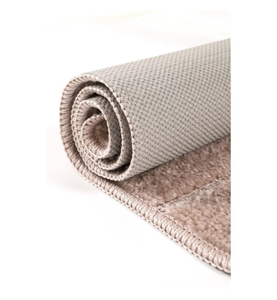 Bathmat Set, 2 Pieces, Mink, 100% POLYPROPYLENE