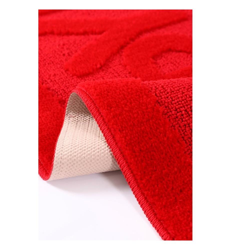 Bathmat, Red, 100% POLYPROPYLENE