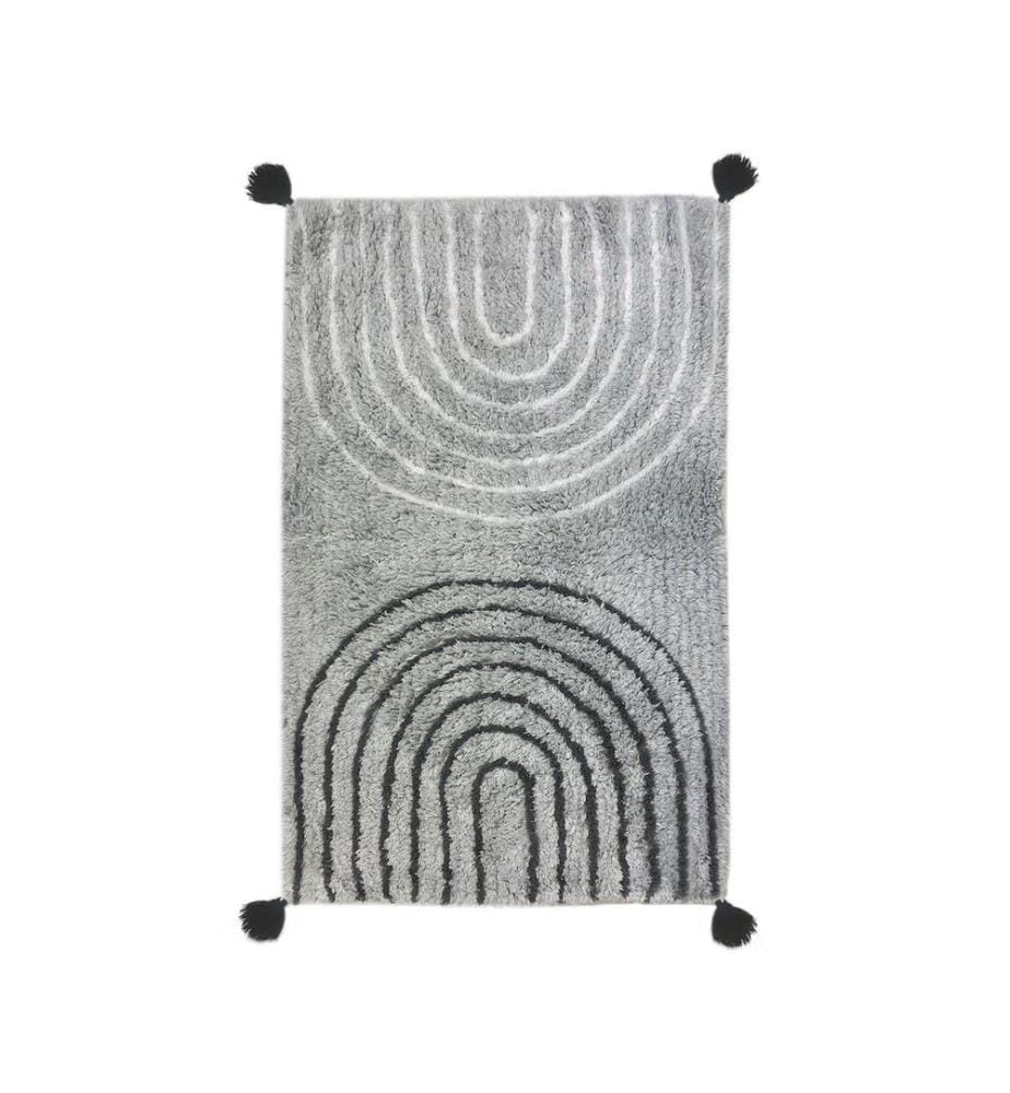 Tappetino da bagno, grigio, 100% cotone