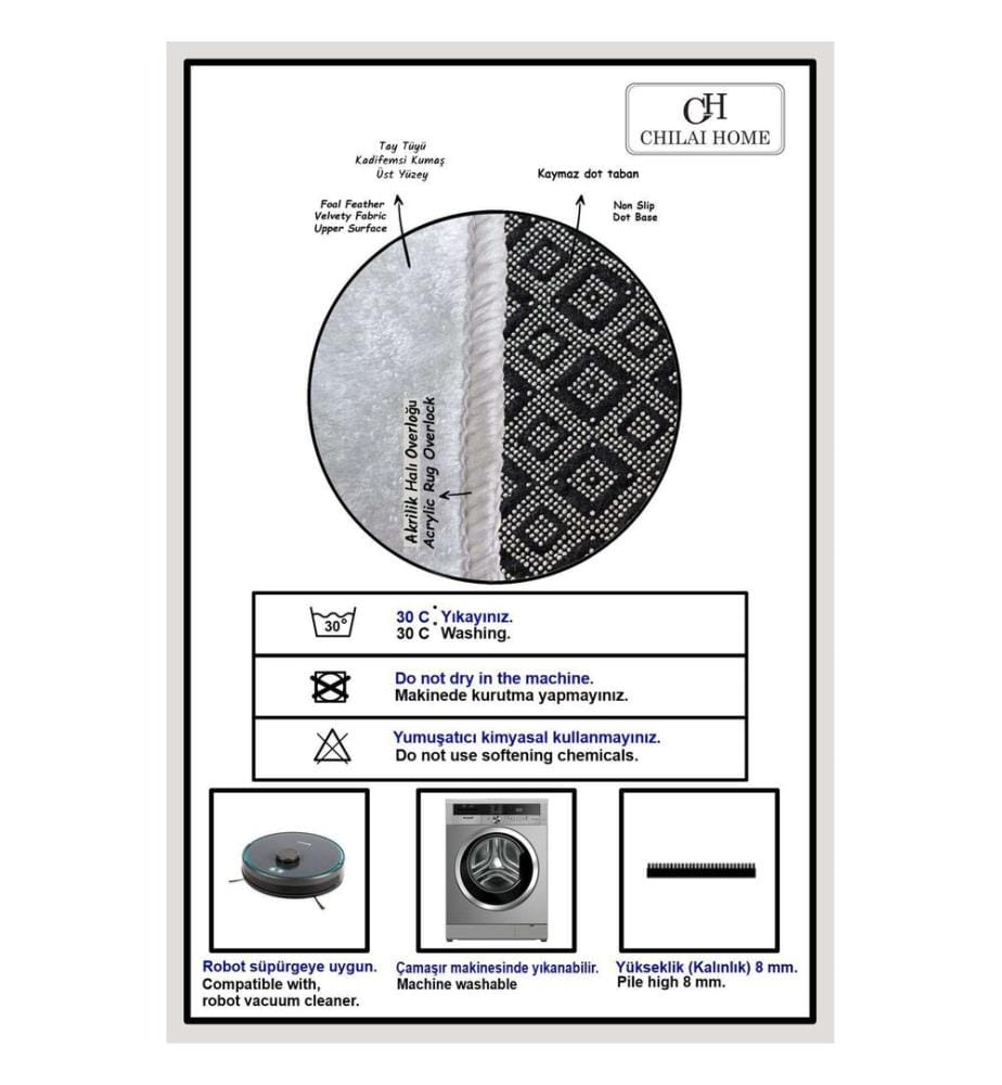 Bathmat Set, 2 Pieces, Multicolor, 100% POLYESTER