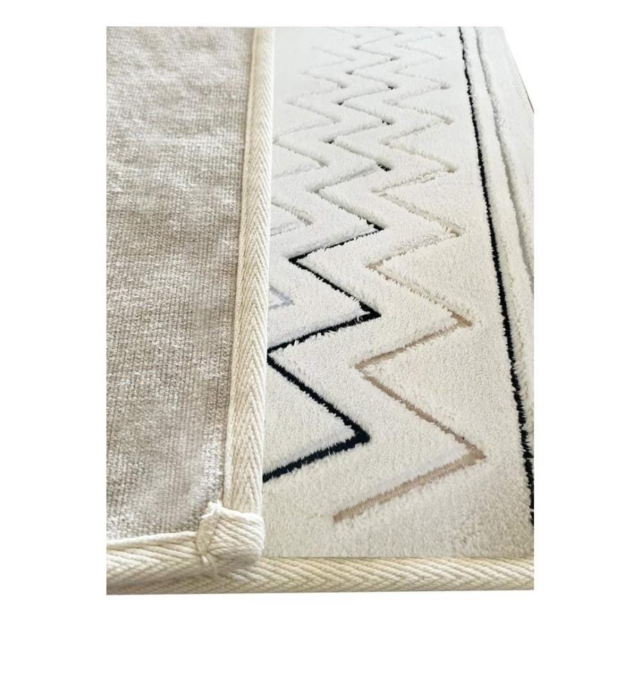Bathmat Set, 2 Pieces, Beige, 100% COTTON