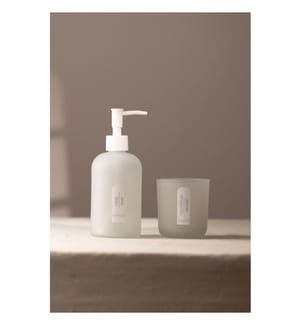 Set da bagno, 2 pezzi, grigio, 100% VETRO