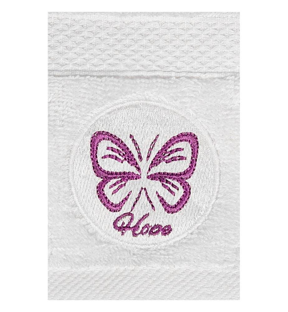 Asciugamano, bianco, 100% cotone