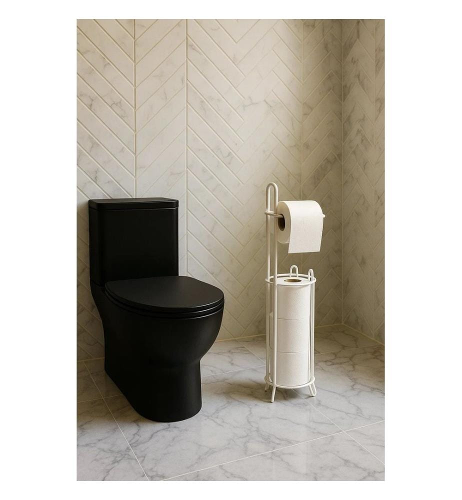 Toilettenpapierhalter, weiss, 100 % Metall