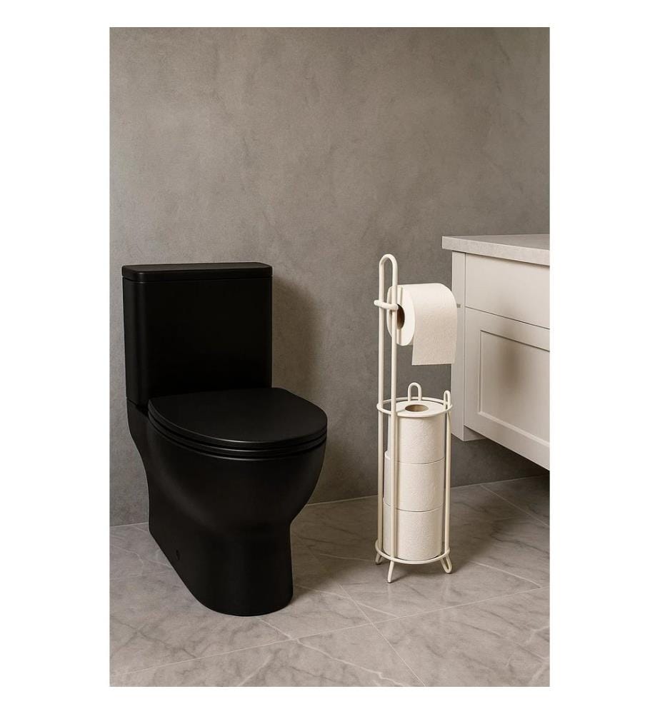Toilettenpapierhalter, weiss, 100 % Metall