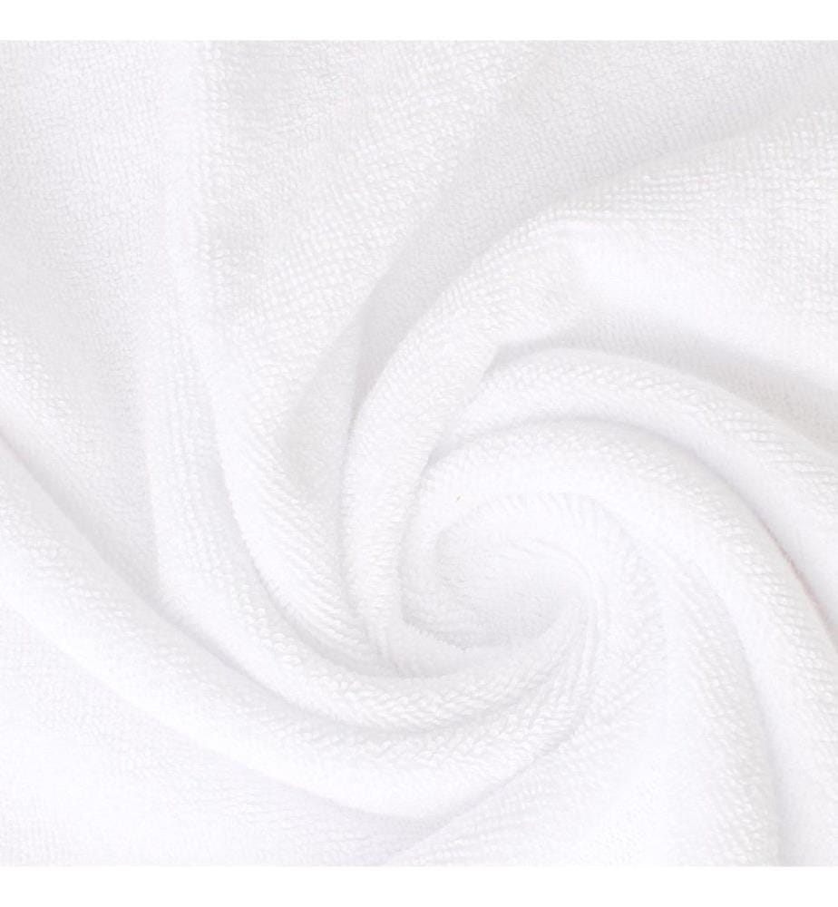 Ensemble de 4 serviettes de toilette et de bain, 100 % coton, blanc
