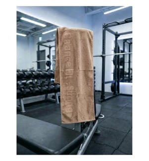 Sporthandtuch, 100 % Baumwolle, Beige