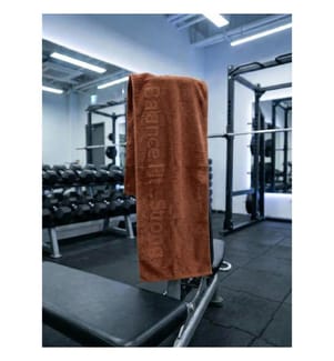 Sporthandtuch, 100 % Baumwolle, Braun