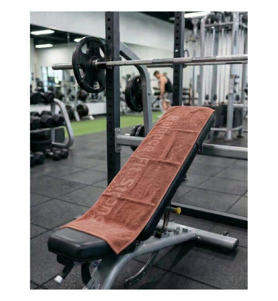 Sporthandtuch, 100 % Baumwolle, Braun