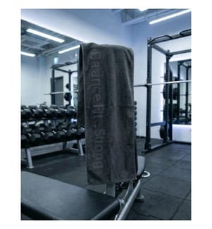 Sporthandtuch, 100 % Baumwolle, Anthrazit