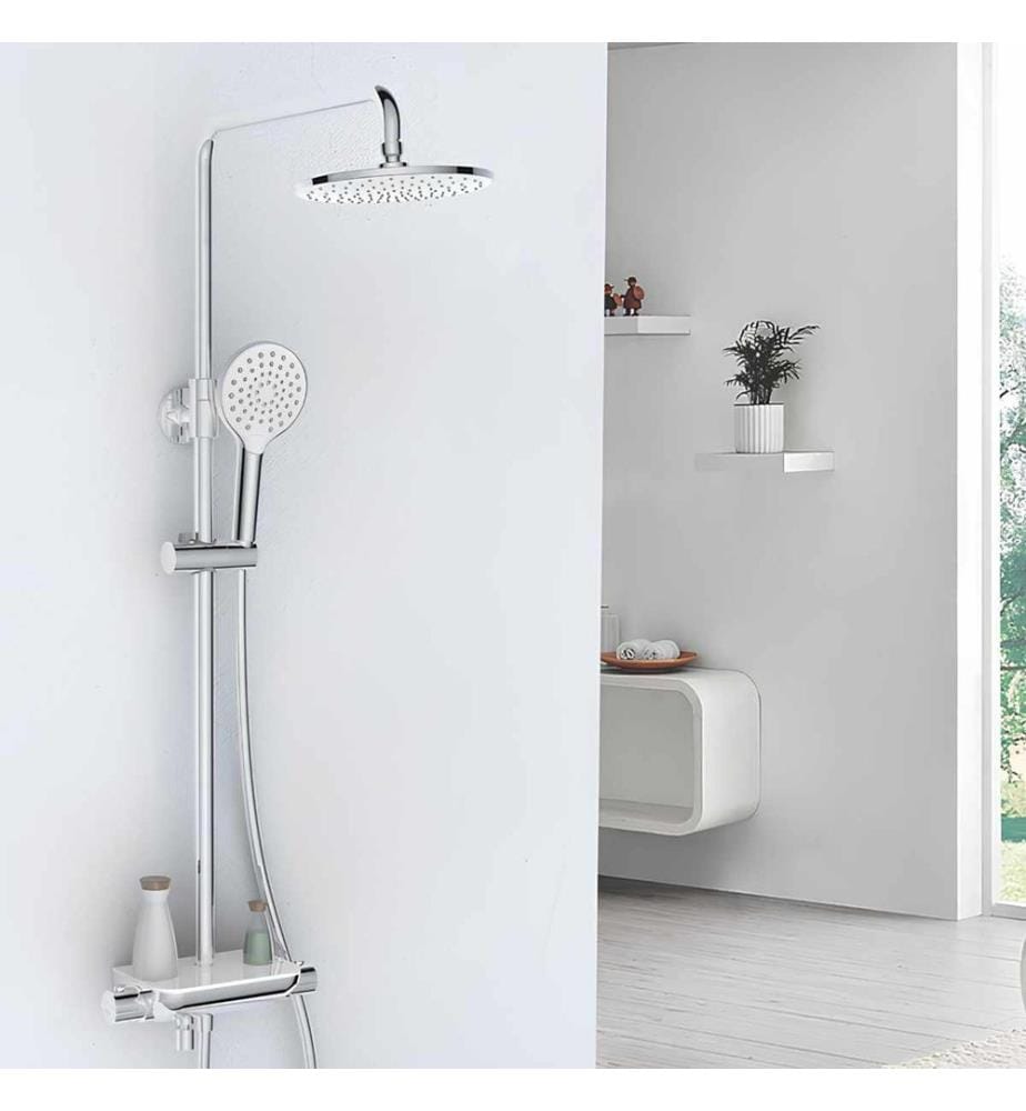 Ensemble de robinetterie de douche, 100% CHROME, Chrome