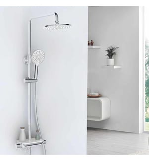 Ensemble de robinetterie de douche, 100% CHROME, Chrome