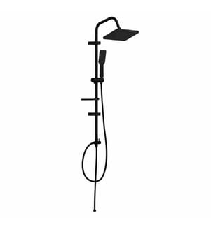 Ensemble de robinetterie de douche, 100 % chromé, noir