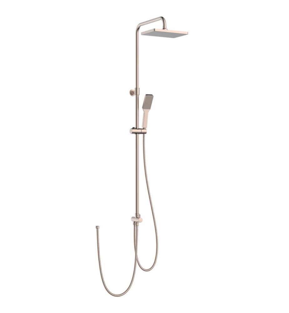 Ensemble de robinetterie de douche, 100 % chromé, or rose
