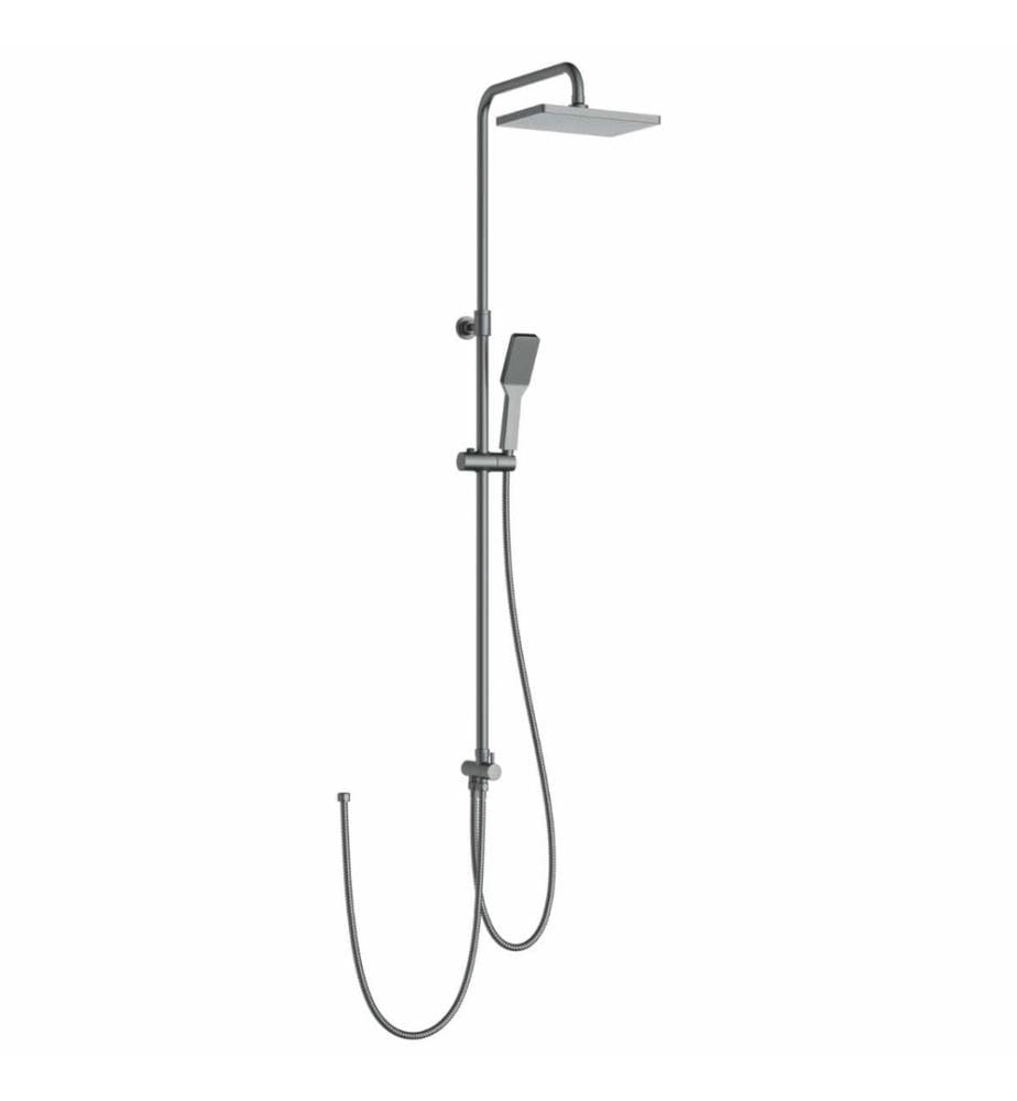 Ensemble de robinetterie de douche, 100 % chromé, gris
