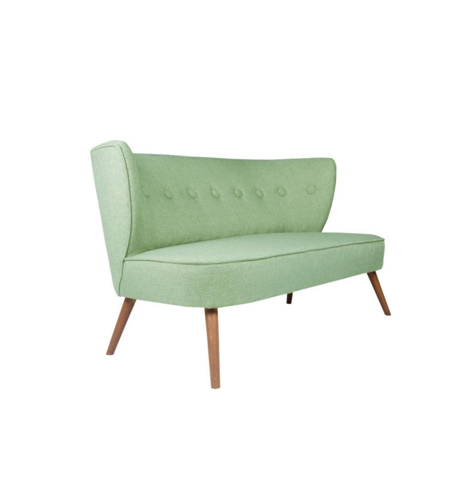 2-Sitz-Sofa, Petrolgrün, Massivholzrahmen, Polyester-Gewebe