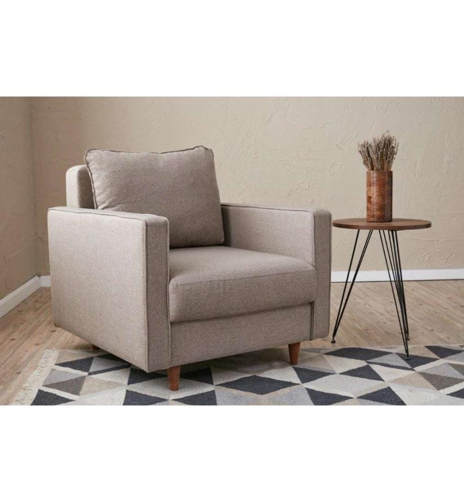 1-Seat Sofa, Cream, Fir - Flakeboard Frame, Polyester Fabric