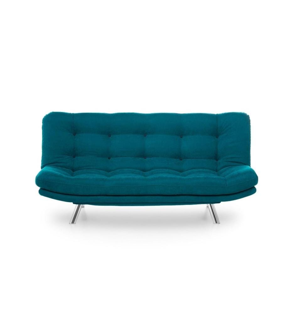 3-Seat Sofa-Bed, Petrol Green, Metal Frame, Electrostatic Powder Paint
