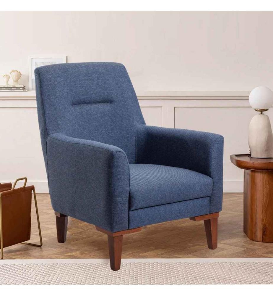 Sofa-Bett-Set, Dunkelblau, Gestell aus Hainbuche, Polyester-Gewebe