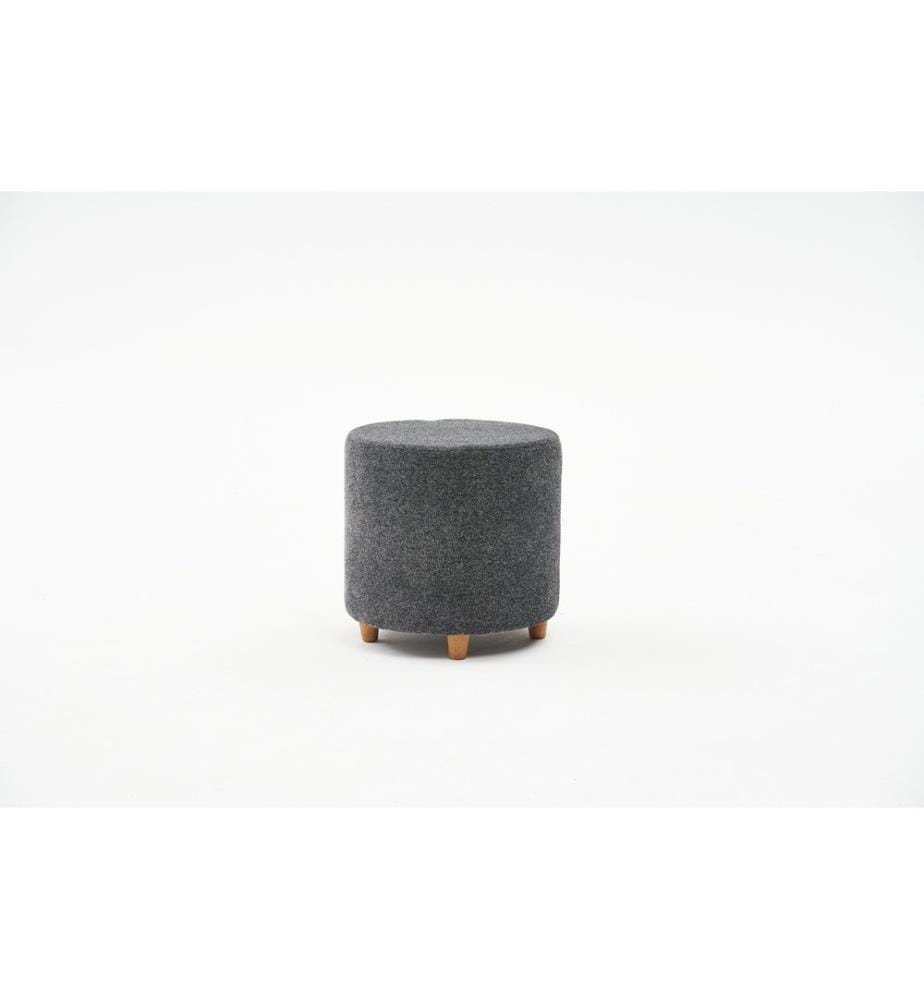 Pouf, Anthrazit, Rahmen: 100 % HOLZ, Bezug: 100 % POLYESTER & BAUMWOLLE