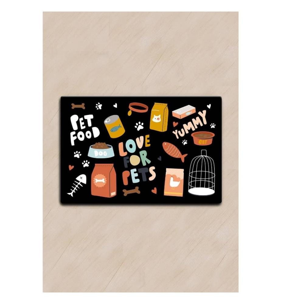 Cat Litter Mat, Multicolor, PVC, Non-Slip Underside