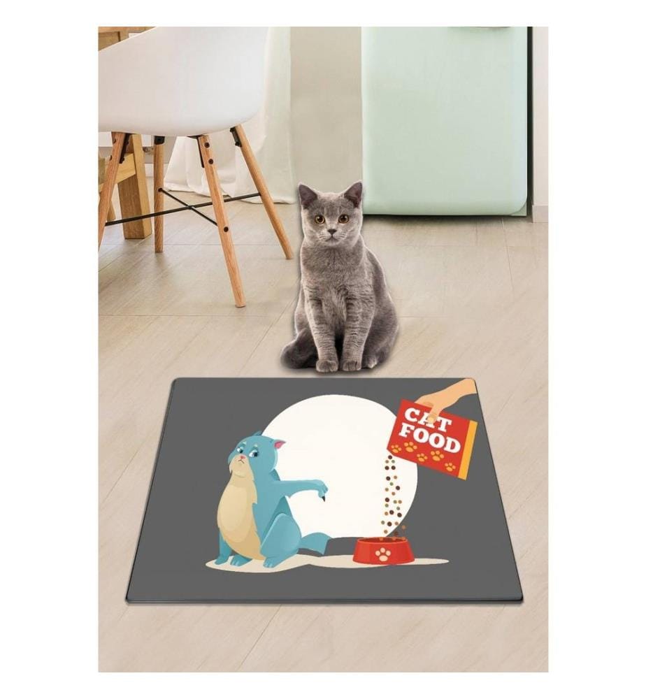 Cat Litter Mat, Multicolor, PVC, Non-Slip Underside
