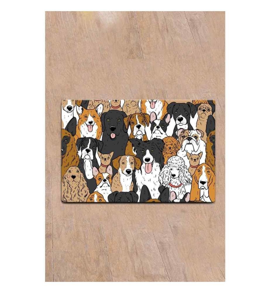 Katzenstreu-Matte, Multicolor, PVC, rutschfeste Unterseite